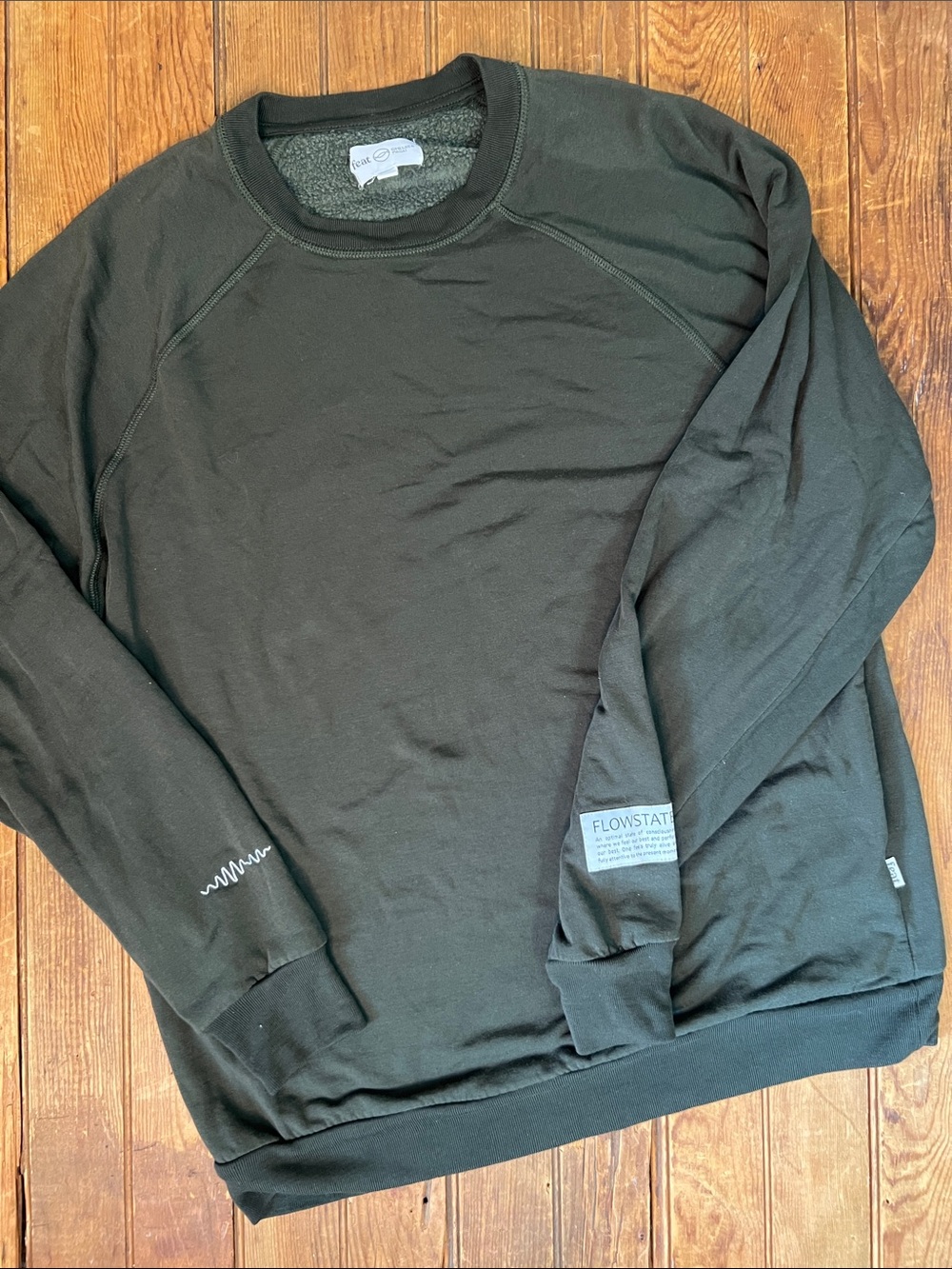 Green Feat Hawaii Crewneck Sweatshirt Flowstate size medium super soft